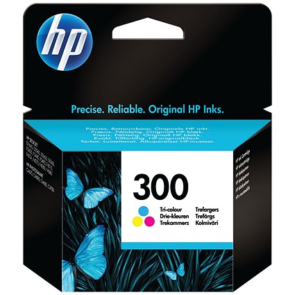 HP 300 Colour Ink Cartridge CC643EE