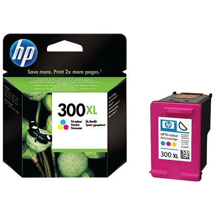 HP 300XL Colour High Yield Ink Cartridge CC644EE