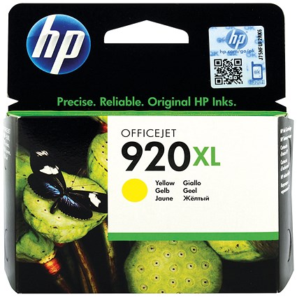 HP 920XL Yellow High Yield Ink Cartridge CD974AE