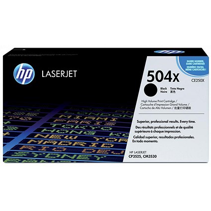 HP 504X Black Laser Toner Cartridge