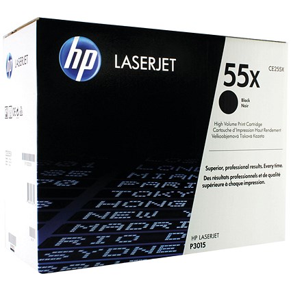 HP 55X Black Laser Toner Cartridge CE255X