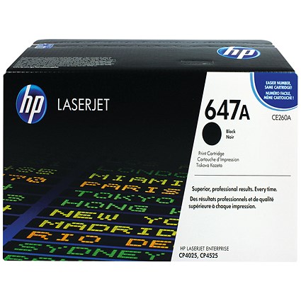 HP 647A Black Laser Toner Cartridge