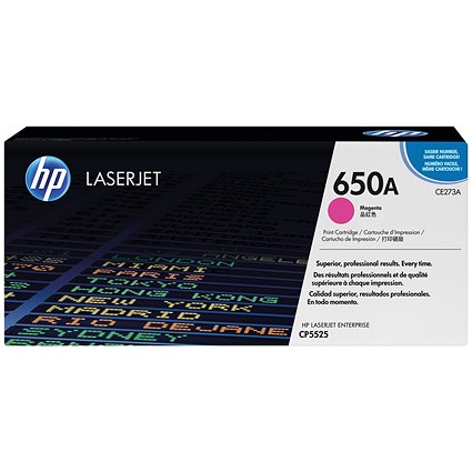 HP 650A Magenta Laser Toner Cartridge