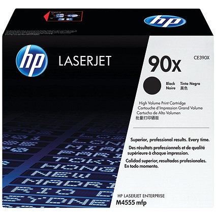 HP 90X Black Laser Toner Cartridge CE390X