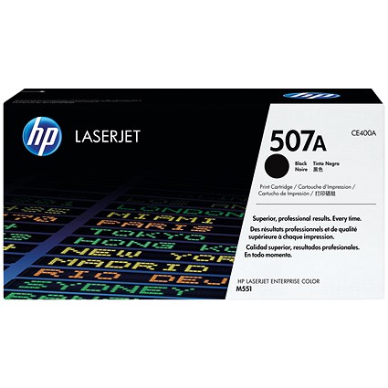 HP 507A Black Laser Toner Cartridge