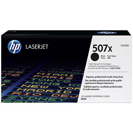 HP 507X Black Laser Toner Cartridge