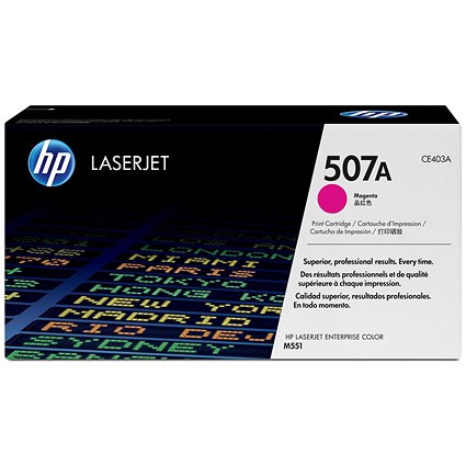 HP 507A Magenta Laser Toner Cartridge