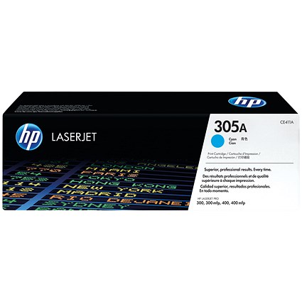 HP 305A Cyan Laser Toner Cartridge HP 305A Cyan Laser Toner Cartridge