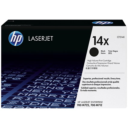 HP 14X Black High Yield Toner Cartridge CF214X