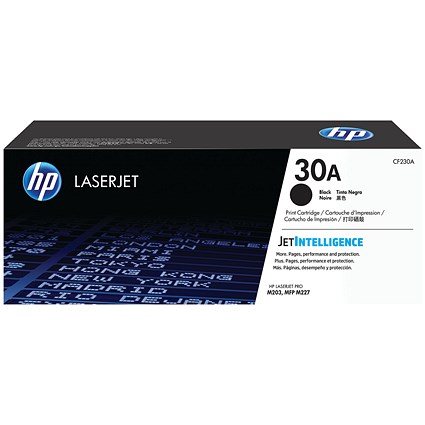 HP 30A Black Laser Toner Cartridge CF230A