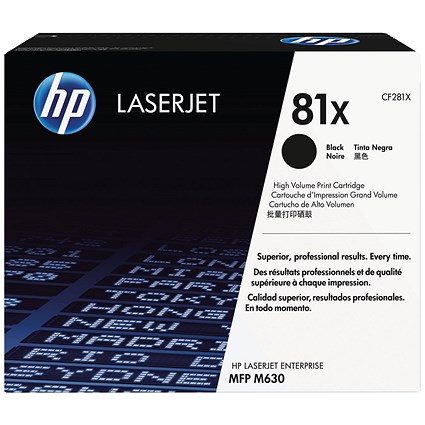 HP 81X Black Laser Toner Cartridge CF281X