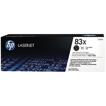 HP 83X Black Laser Toner Cartridge (2 Cartridges) CF283XD