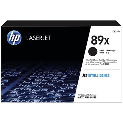 HP 89X Black Laser Toner Cartridge CF289X