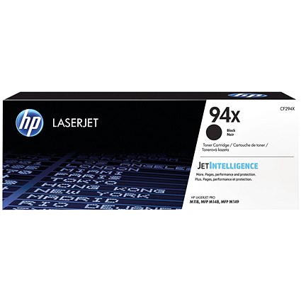 HP 94X Black High Yield Toner Cartridge CF294X