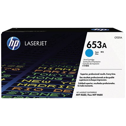 HP 653A Cyan Laser Toner Cartridge