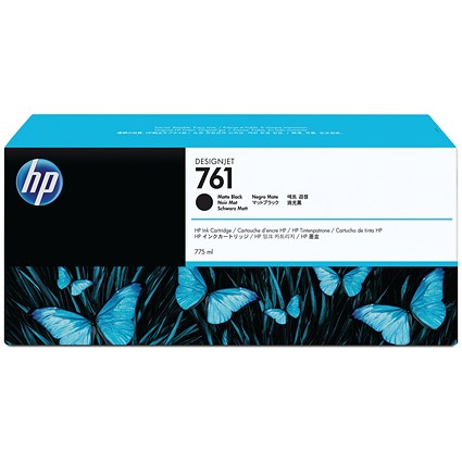 HP 761 Matte Black High Yield Ink Cartridge CM997A