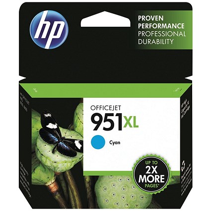 HP 951XL Cyan High Yield Ink Cartridge CN046AE