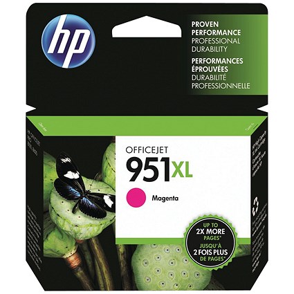HP 951XL Magenta High Yield Ink Cartridge CN047AE HP 951XL Magenta High Yield Ink Cartridge CN047AE