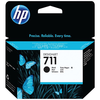 HP 711 Black High Yield Ink Cartridge CZ133A HP 711 Black High Yield Ink Cartridge CZ133A