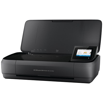 HP Officejet 250 A4 Wireless Multifunctional Mobile Colour Printer, Black