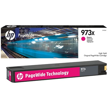 HP 973X Magenta PageWide High Yield Ink Cartridge F6T82AE