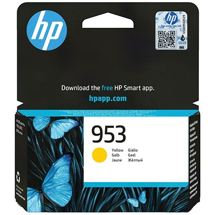 HP 953 Yellow Ink Cartridge F6U14AE HP 953 Yellow Ink Cartridge F6U14AE