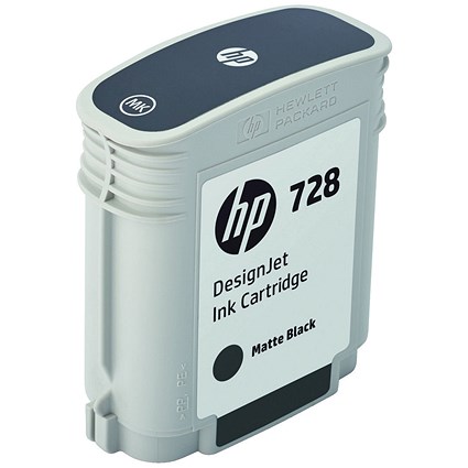 HP 728 Matte Black Ink Cartridge F9J64A