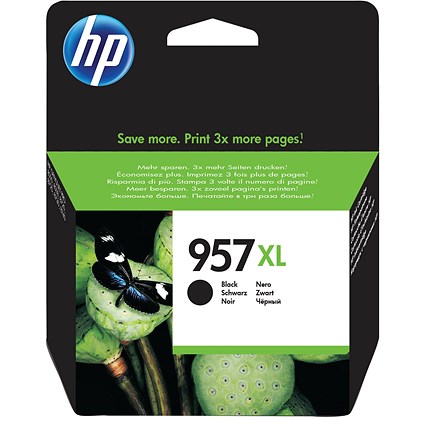 HP 957XL Black High Yield Ink Cartridge L0R40AE