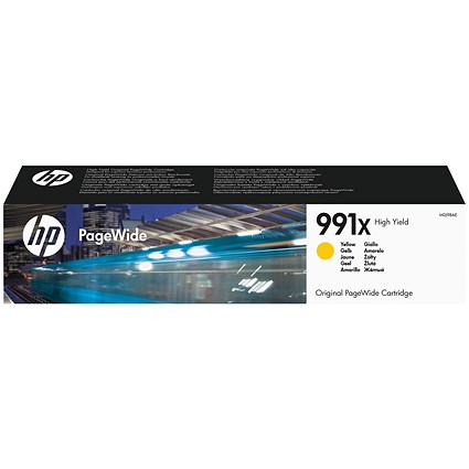 HP 991X PageWide Yellow High Yield Ink Cartridge M0J98AE