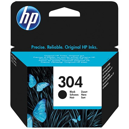 HP 304 Original Ink Cartridge 2-ml Black N9K06AE