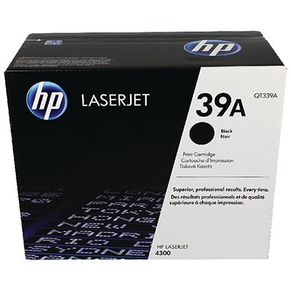 HP 39A Black Laser Toner Cartridge