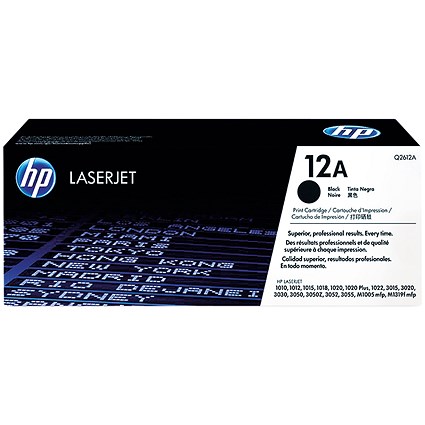 HP 12A Black Toner Cartridge Q2612A