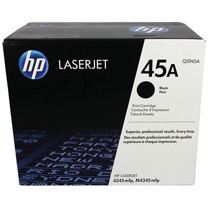 HP 45A Black Laser Toner Cartridge Q5945A