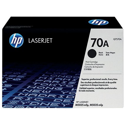 HP 70A Black Laser Toner Cartridge Q7570A