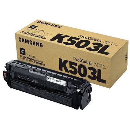 Samsung CLT-K503L Toner Cartridge High Yield Black SU147A