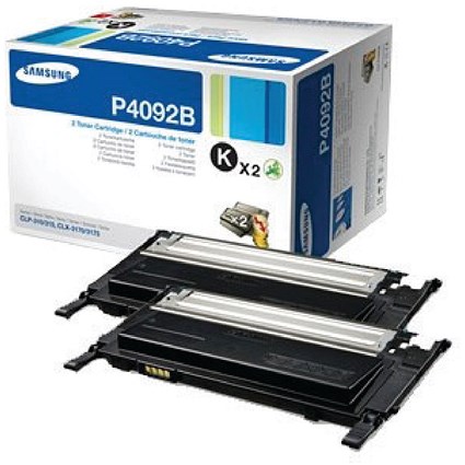 Samsung CLT-P4092B Black Laser Toner Cartridges (Twinpack)