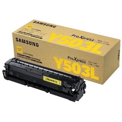 Samsung CLT-Y503L High Yield Yellow Toner Cartridge SU491A