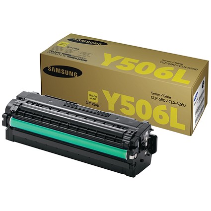 Samsung CLT-Y506L Yellow High Yield Laser Toner Cartridge