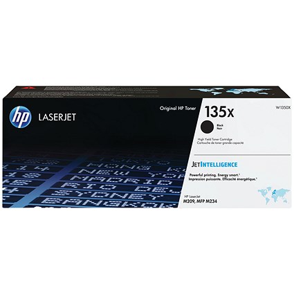 HP 135X High Yield Black Original LaserJet Toner Cartridge W1350X