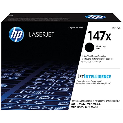 HP 147X Original LaserJet Toner Cartridge High Yield Black W1470X