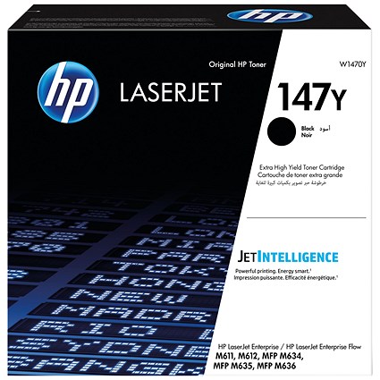 HP 147Y Original LaserJet Toner Cartridge Extra High Yield Black W1470Y