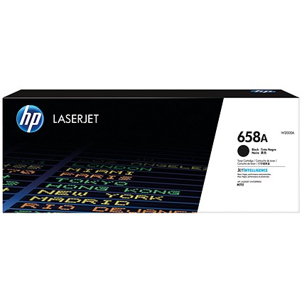 HP 658X Original LaserJet Toner Cartridge High Yield Black W2000X