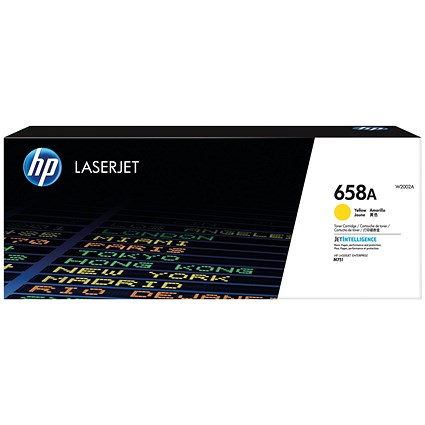 HP 658A Original LaserJet Toner Cartridge Yellow W2002A