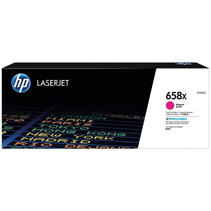 HP 658X Original LaserJet Toner Cartridge High Yield Magenta W2003X