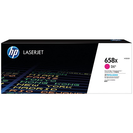 HP 658X LaserJet Toner Cartridge Magenta W2003X