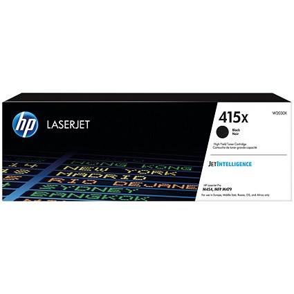 HP 415X Black LaserJet Toner Cartridge W2030X