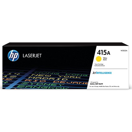 HP 415A Original LaserJet Toner Cartridge Yellow W2032A