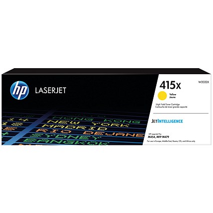 HP 415X Original LaserJet Toner Cartridge High Yield Yellow W2032X