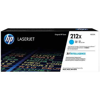 HP 212X Original LaserJet Toner Cartridge High Yield Cyan W2121X