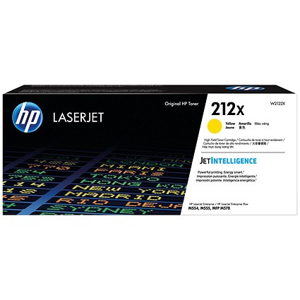 HP 212X Original LaserJet Toner Cartridge High Yield Yellow W2122X